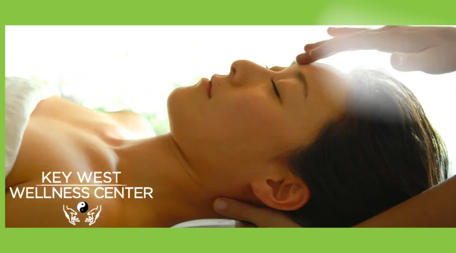 woman undergoing a massage energy healing session